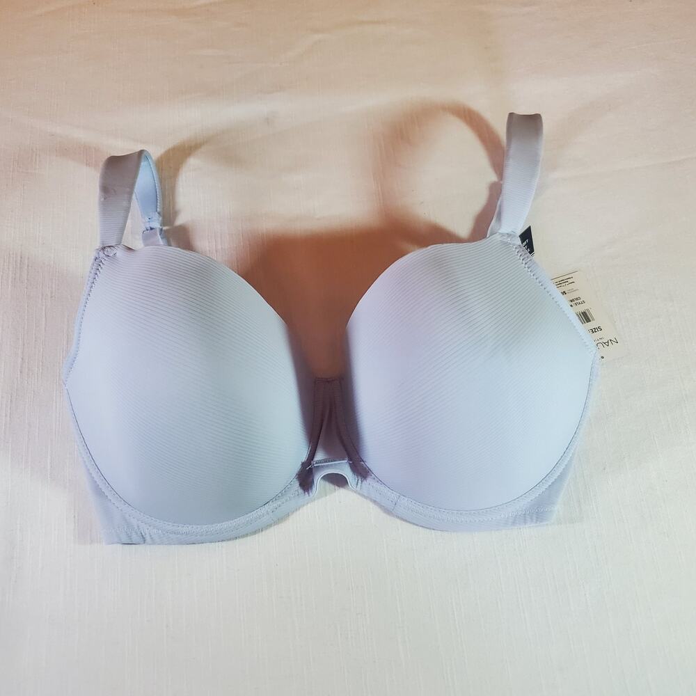 Nautica Womens Bra Size 40DD Blue T-Shirt Underwire Padded Contour Full Coverage
